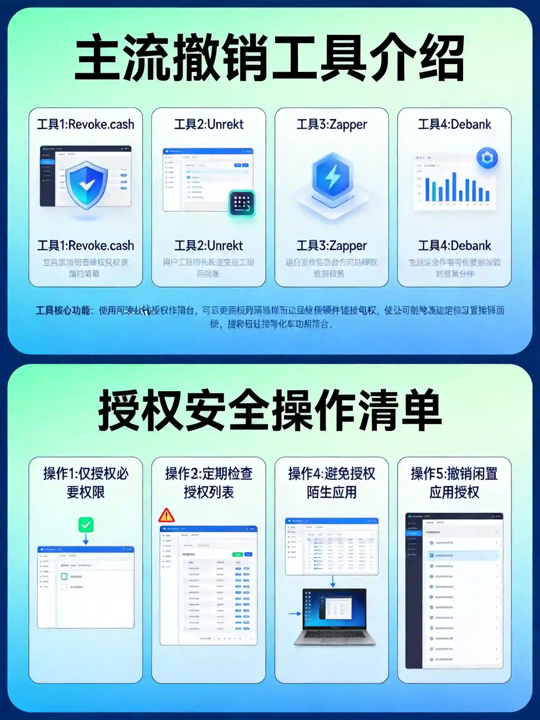 无限授权清理工具清单+授权安全操作示意图 无限授权清理工具清单+授权安全操作示意图